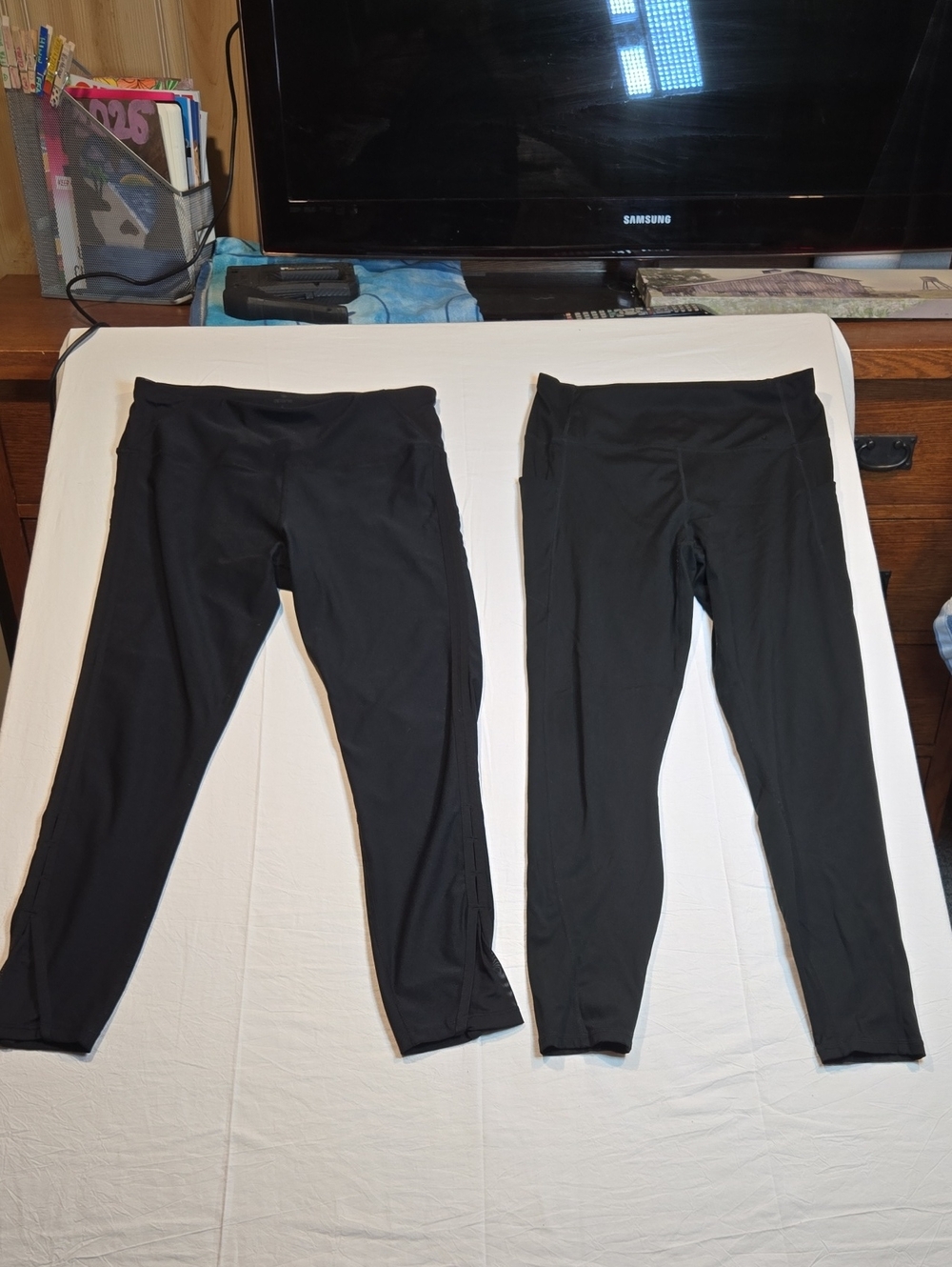 Fabletics Xl And Apana Size LBlack Girls' Performance Leggings - Twin Pack
